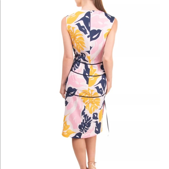 CEDRIC CHARLIER MIDI PENCIL DRESS SIDE SLITS SIZE 8 NWT fits like a 6 - Picture 4 of 10